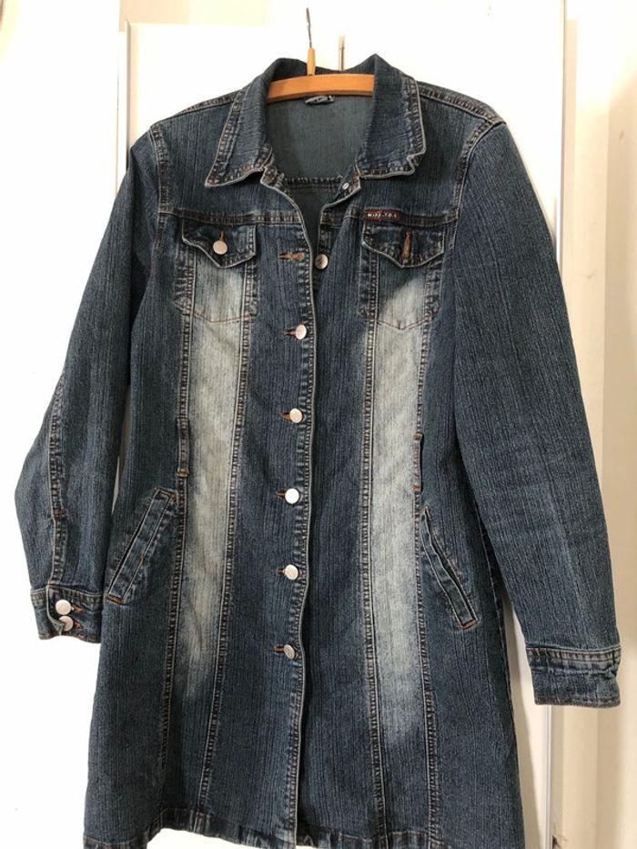 Veste jean délavé . Taille 38 - photo numéro 1