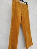 Pantalon jaune moutarde velours