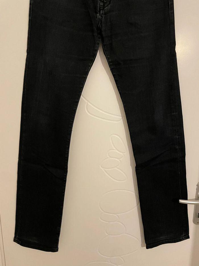 Jean bleu foncé taille haute coupe slim Zara man taille 40 - photo numéro 3