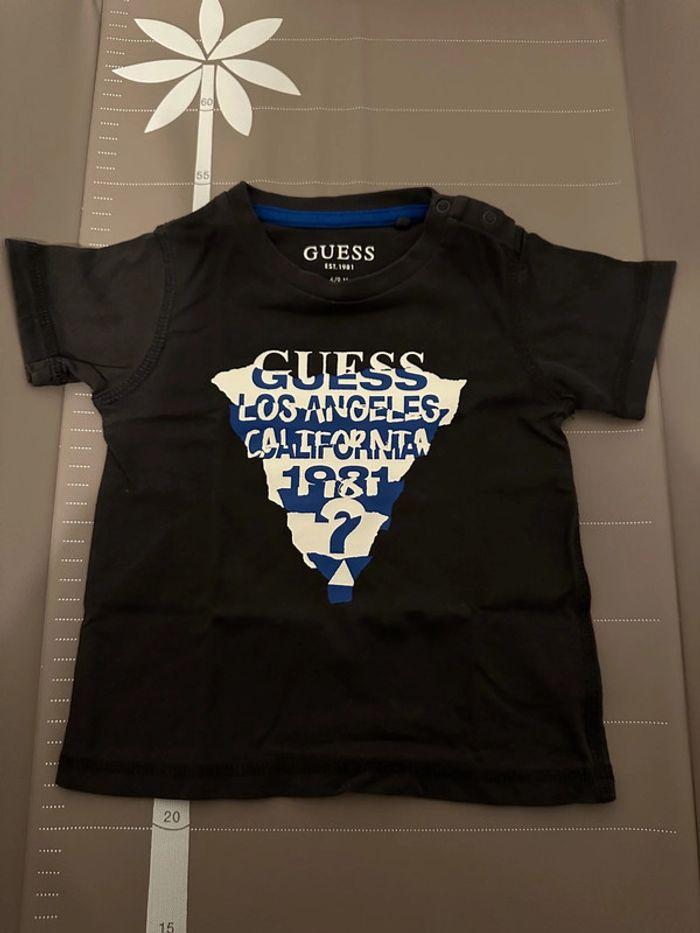 Tee shirt guess bebe garçon 6/9 mois - photo numéro 1