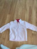 Veste polaire rose 12 mois Mots d’enfant