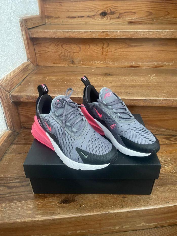 Basket nike 27c gris et rose - photo numéro 1