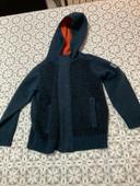 Veste gilet à capuche bleu marine 3 ans