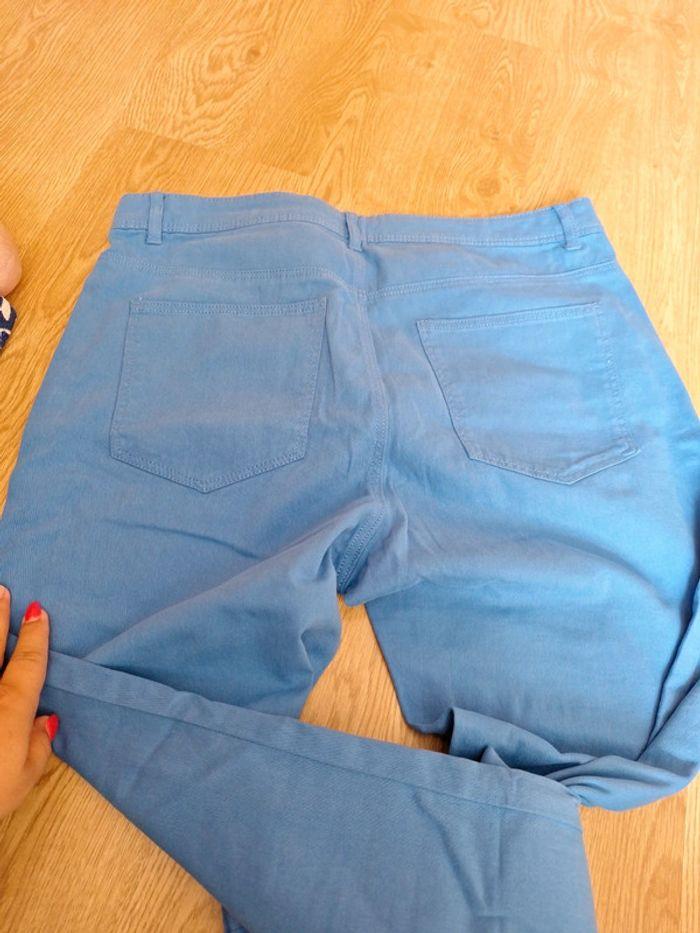 Pantalon chino bleu roi - photo numéro 4