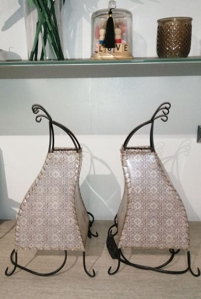 Lot de 2 lampes style marocain - photo numéro 3