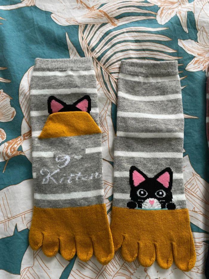 Chaussettes neuves chats - photo numéro 2