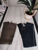 Lot de 2 pantalons effet legging, taille 34