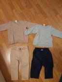 Lot de 2 ensemble h&m 12/18 mois garçon