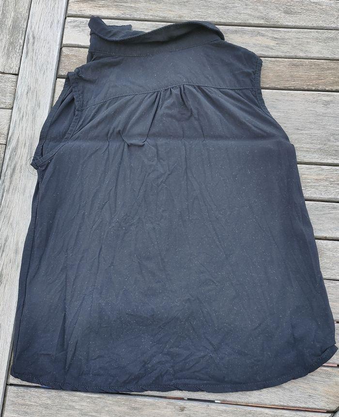 Chemise sans manche noir voile - photo numéro 6