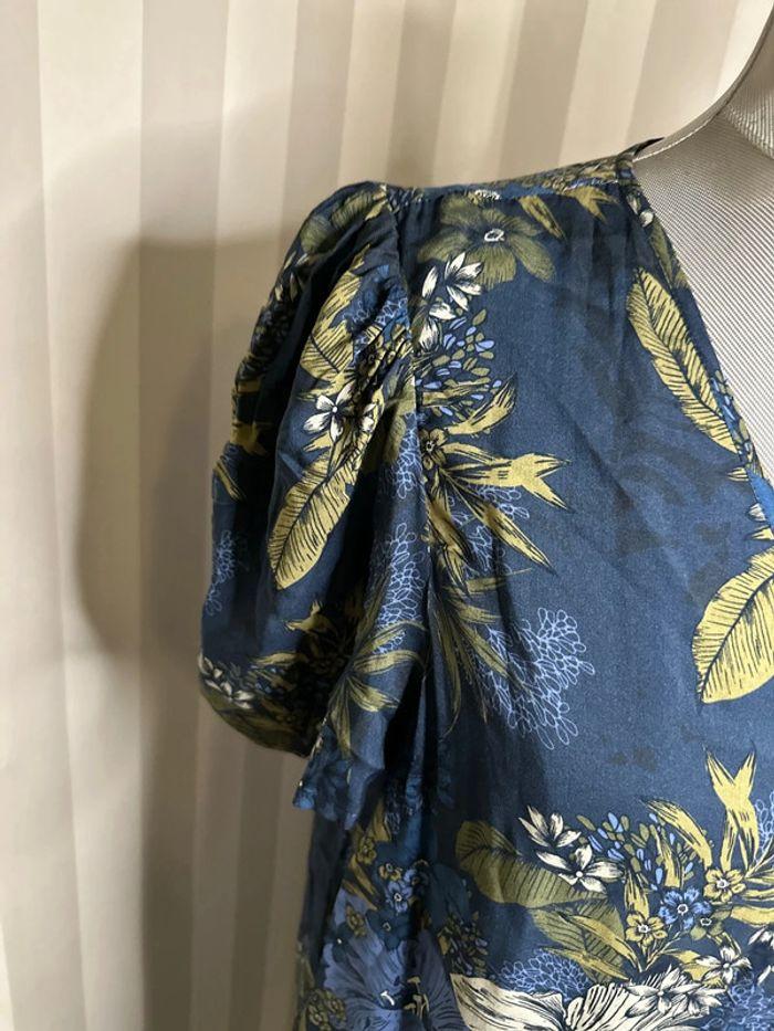 Robe ikks fleurs bleues T:38 - photo numéro 2