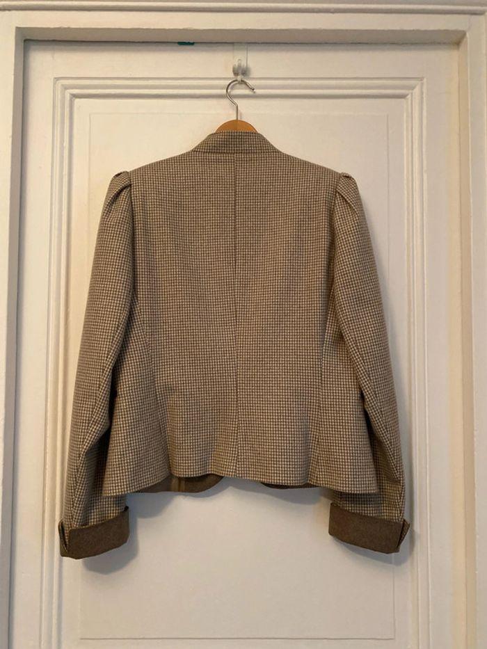 Veste beige et marron vintage - photo numéro 7