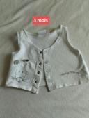 Gilet sans manches taille 3 mois