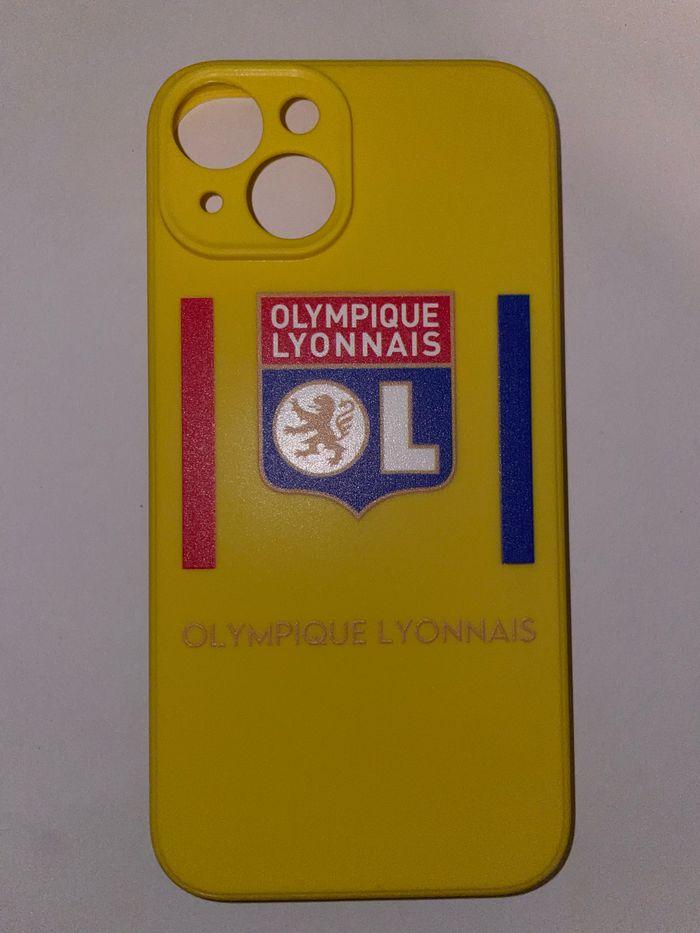 Coque iPhone 14 - Lyon 🔴🔵- 5 coloris disponibles - photo numéro 2