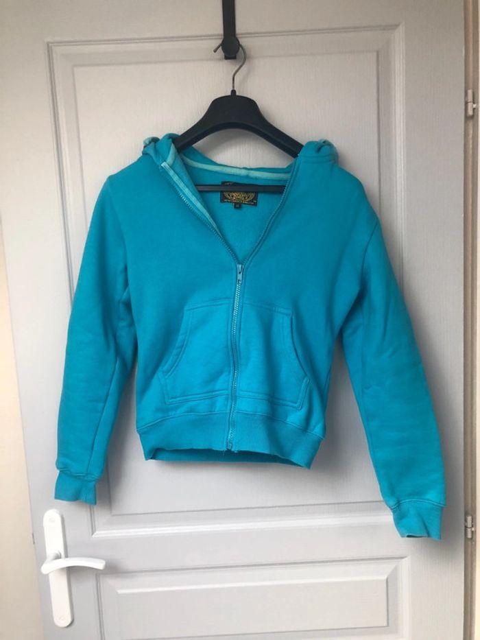 Veste jogging bleue taille S noter M - photo numéro 1