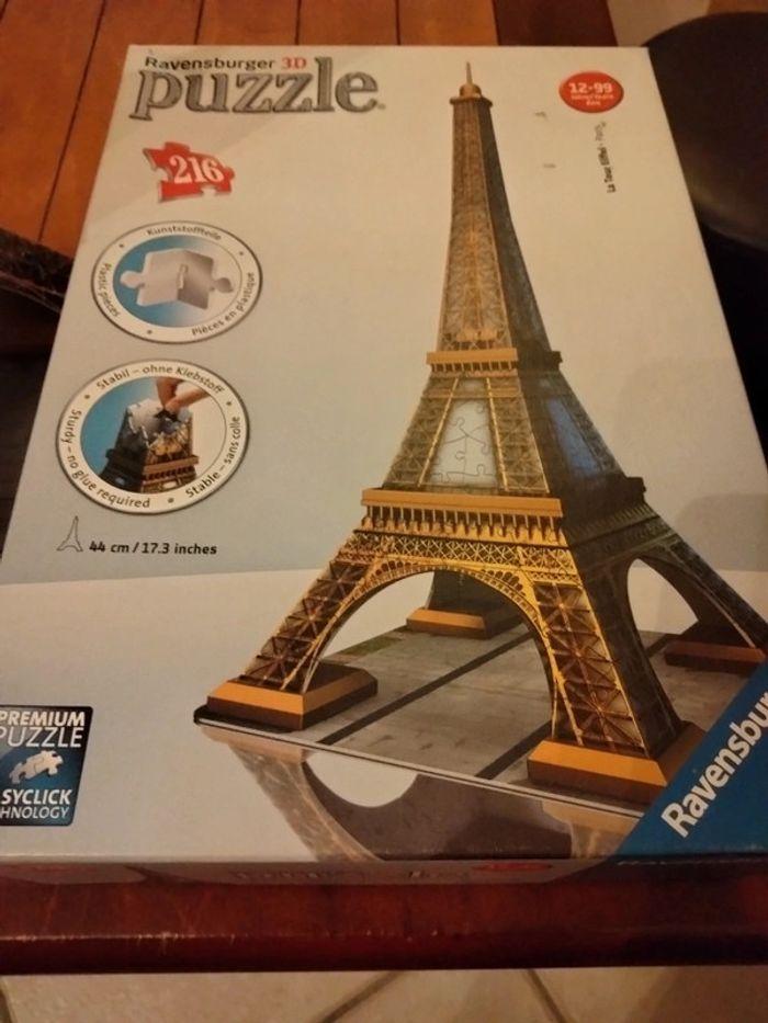 Puzzle 3d ravensburger tour Eiffel - photo numéro 1