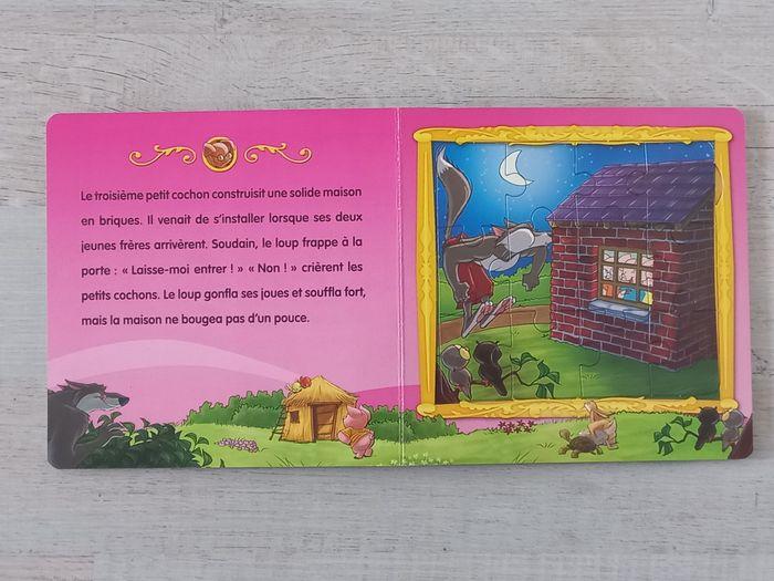 livre puzzles "les trois petits cochons" - photo numéro 4