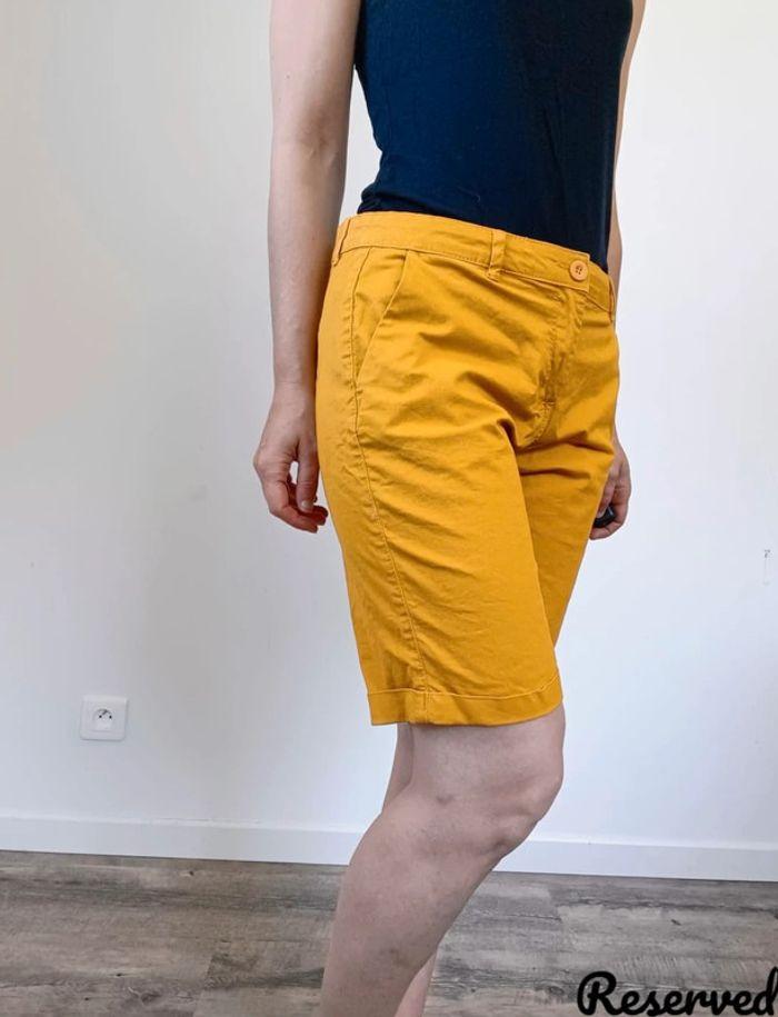 Short jaune moutarde Reserved taille 38 💖 - photo numéro 6