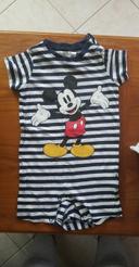 Combinaison short/tshirt Mickey