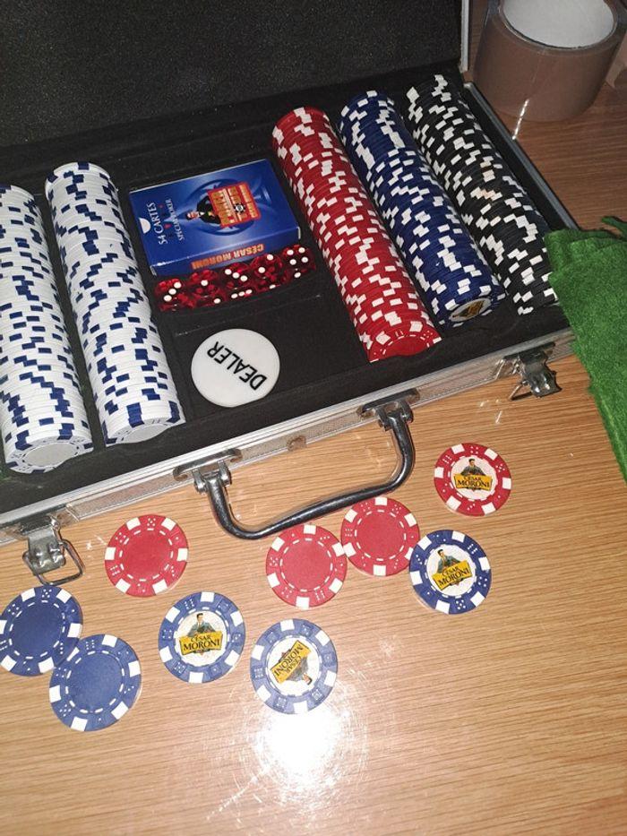 Valise de poker César Moroni avec tapis - photo numéro 3