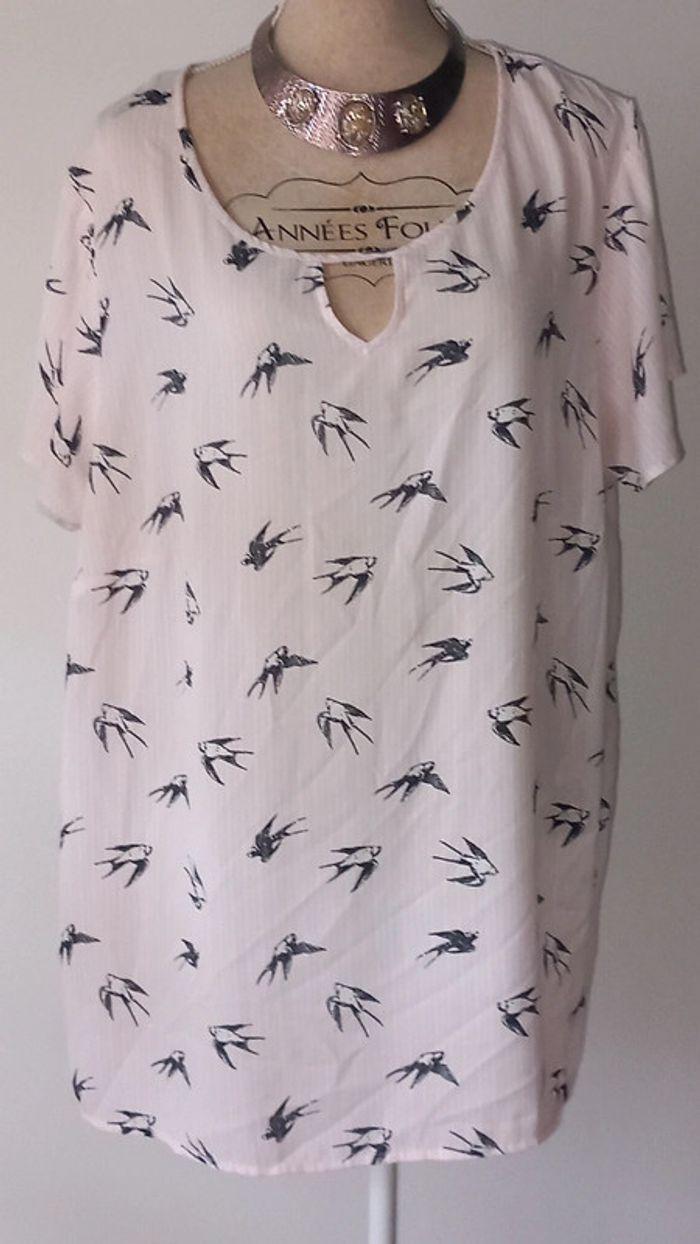 🐦Blouse rose hirondelle 🐦 - photo numéro 1