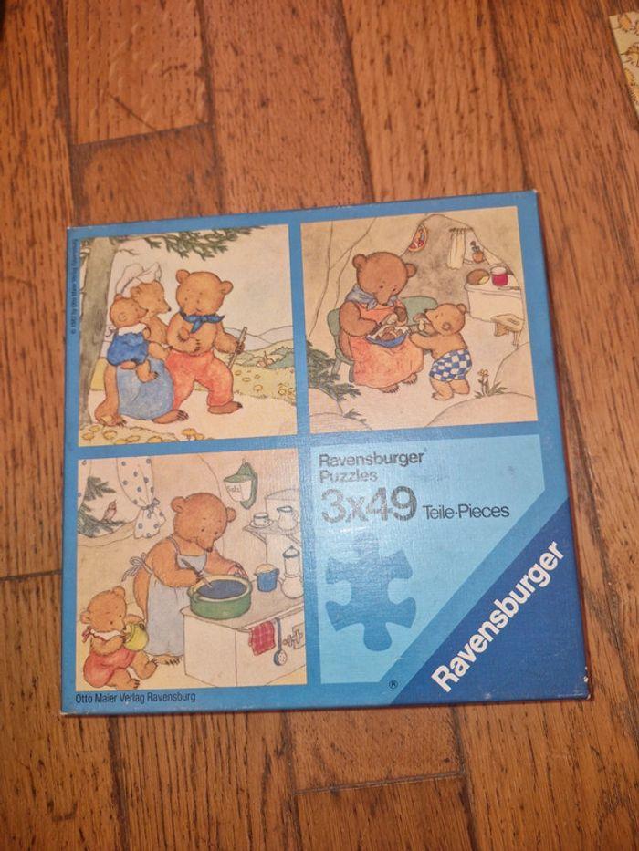 Puzzle vintage la famille des ours ravensburger - photo numéro 1