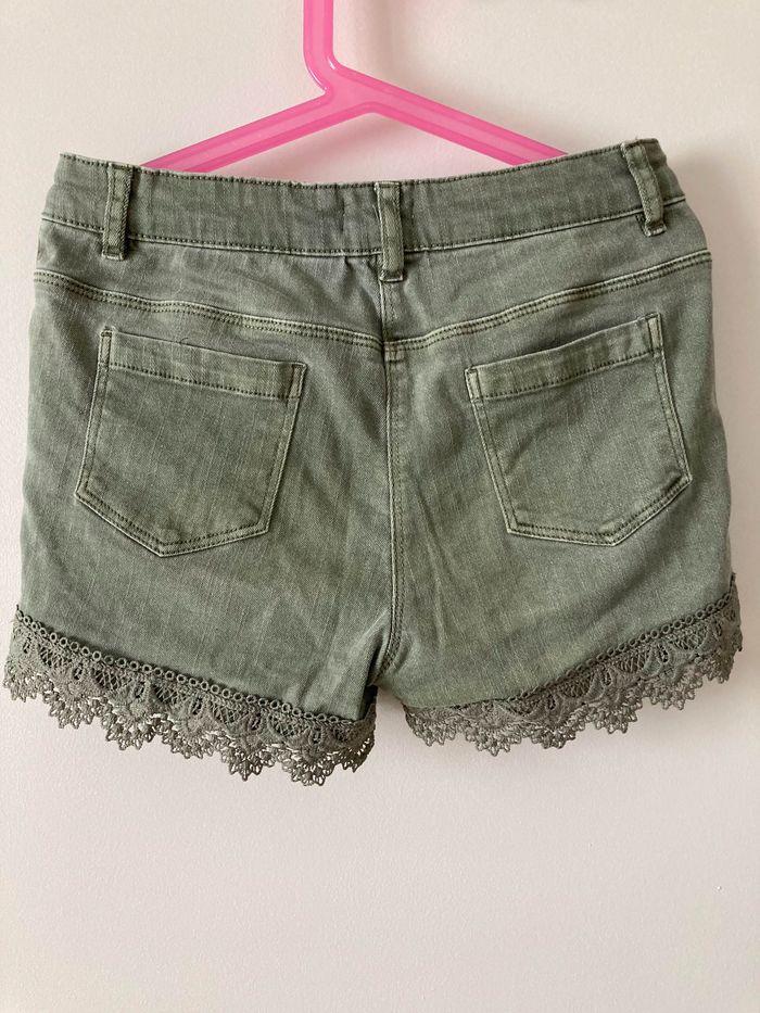 Short en jean avec finitions dentelle Gemo - photo numéro 2