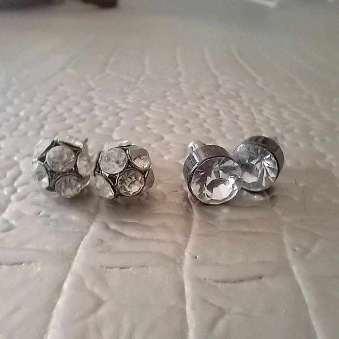 Lot de 2 paires de boucles d'oreilles - photo numéro 1