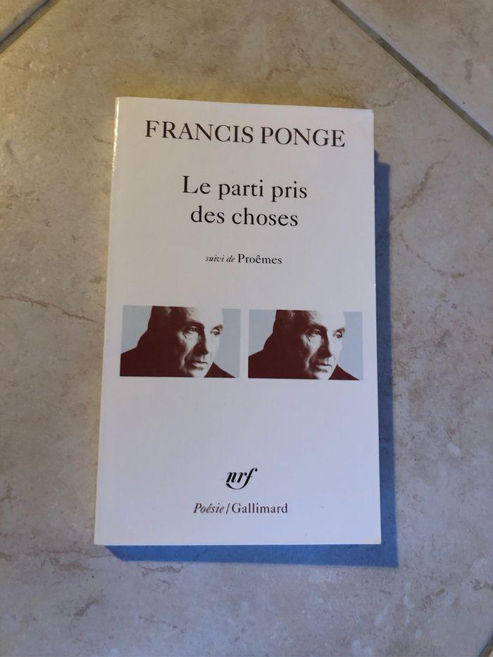 Livre « Le parti pris des choses » de Ponge