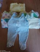 Lot de 6 pyjamas grenouillère 1 mois