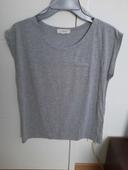 T shirt gris cache cache taille M