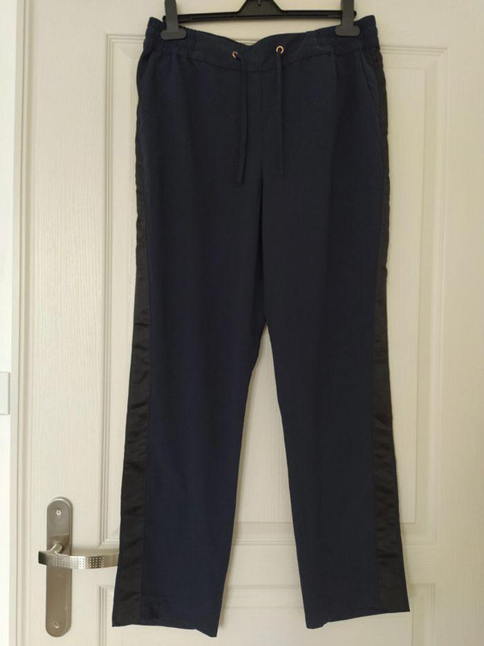 pantalon bleu marine promod