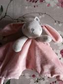 Doudou lapin gris et rose Simba Toys Kiabi