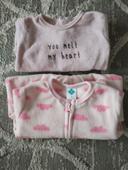 Lot de 2 pyjamas velours