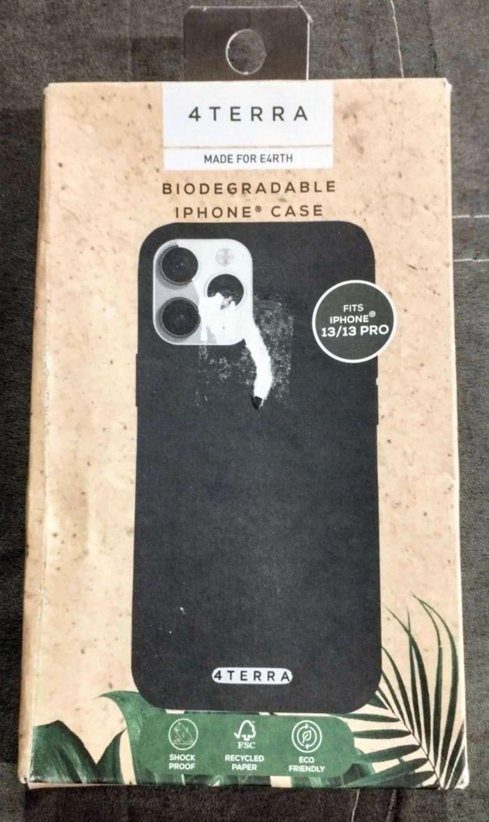 Lot de 2 coques iPhone 13 et 13 pro biodégradables - photo numéro 4