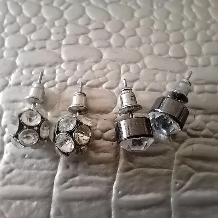 Lot de 2 paires de boucles d'oreilles - photo numéro 2