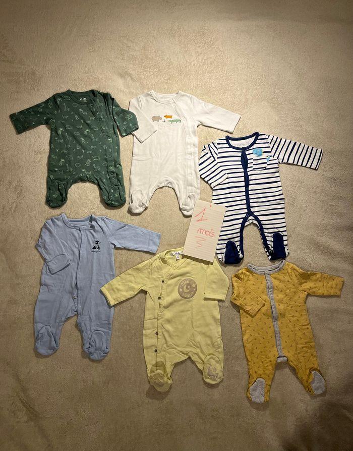 Lot de 6 pyjamas légers 1m - photo numéro 1