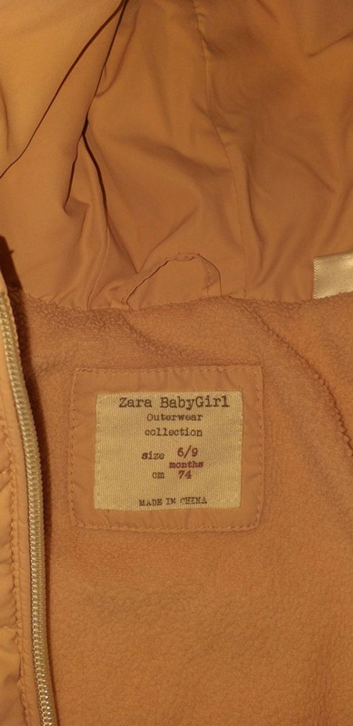 Manteau à capuche  Zara bébé 6-9 mis - photo numéro 5