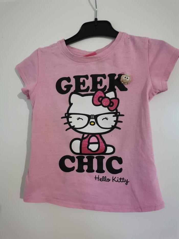 Tee-shirt rose Hello Kitty - photo numéro 1