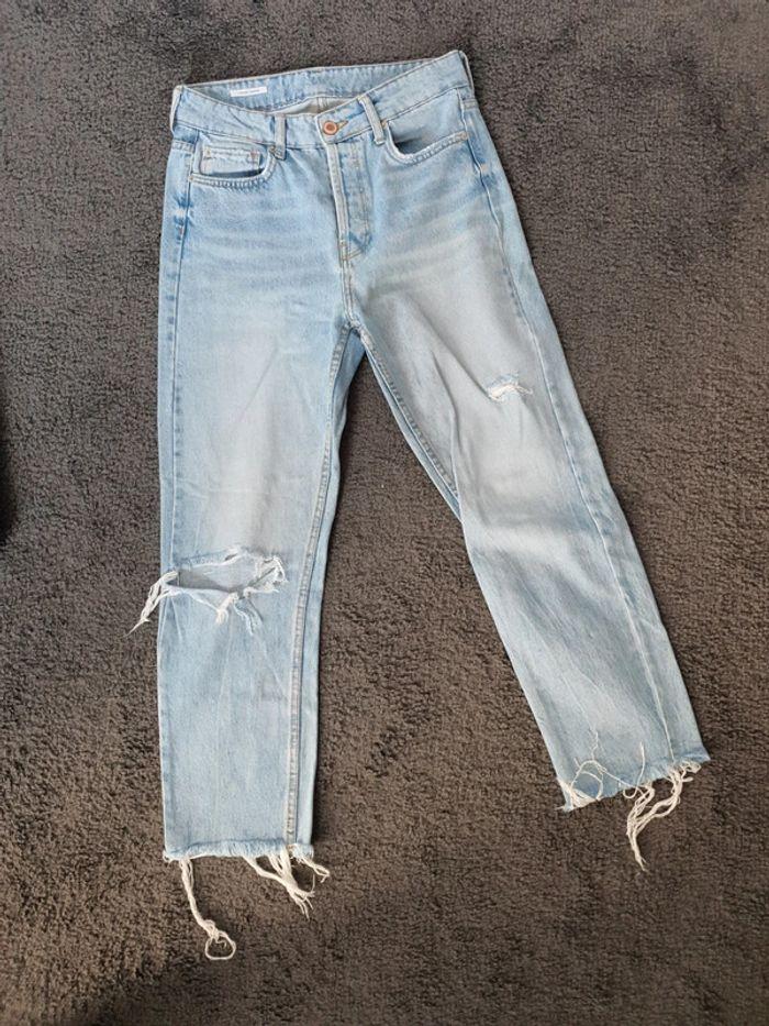 Jean straight cropped bershka - photo numéro 1