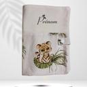 Protège carnet de santé personnalisé personnalisable bébé enfant léopard jungle animal