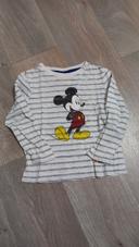 T-shirt à manches longues avec Mickey dessus