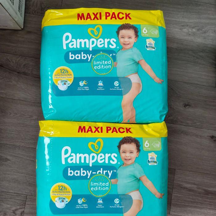 2 maxi couche pampers taille 06 - photo numéro 1