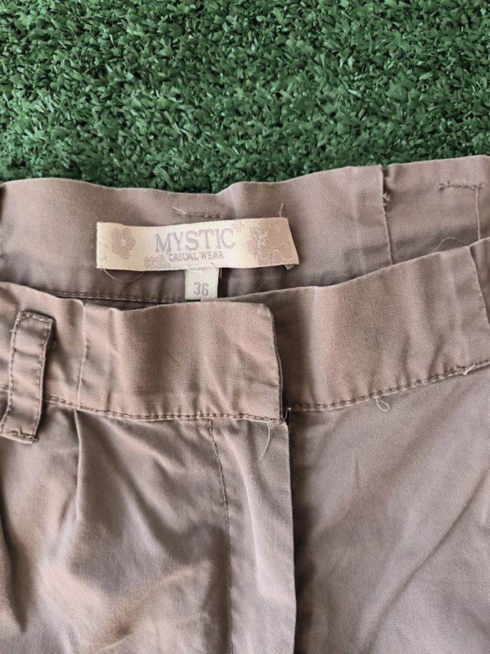 Short chino beige taille 36 femme Mystic Casual Wear - photo numéro 2