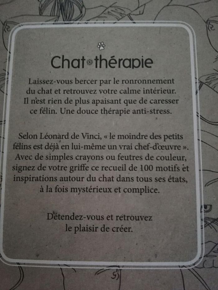 Chat thérapie 100 coloriages anti-stress. - photo numéro 3