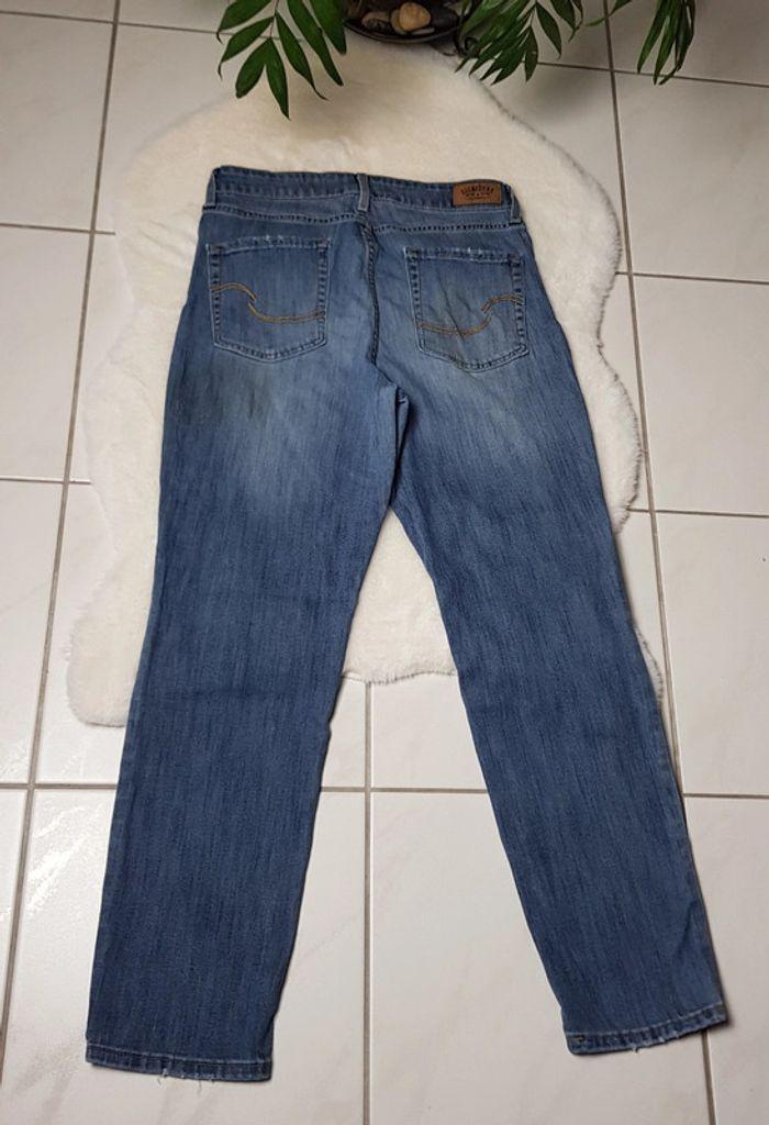 Jean Levi's Signature Mid Rise Slim Cuffed W30 Bleu - photo numéro 3