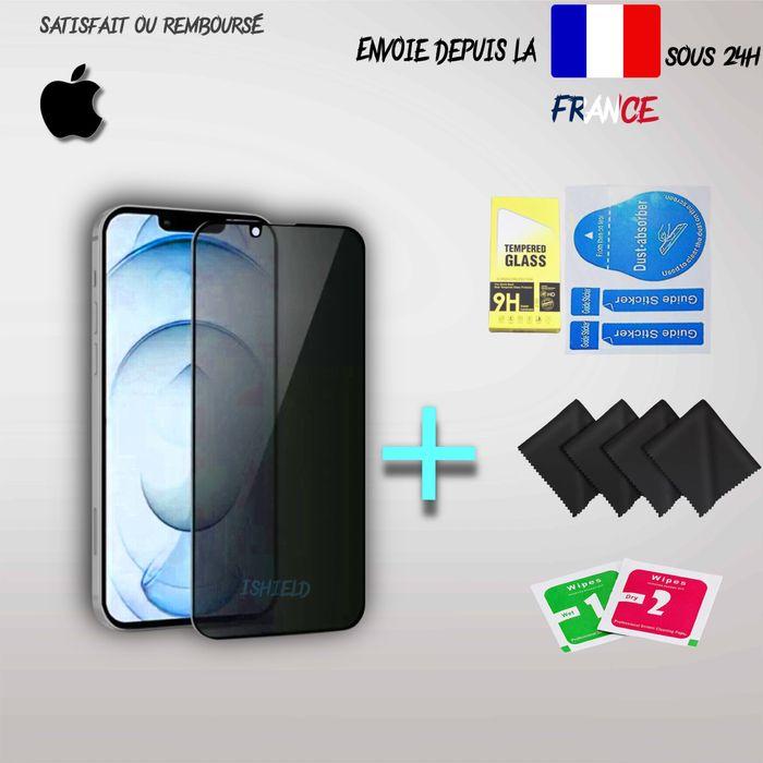 Verre Trempé iPhone Protection Anti-Espion 16 15 14 13 12 11 Pro Max XR X/XS - photo numéro 2