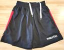 Short de foot macron xxs, noir 8/10 ans