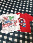 2 tee-shirts marvel