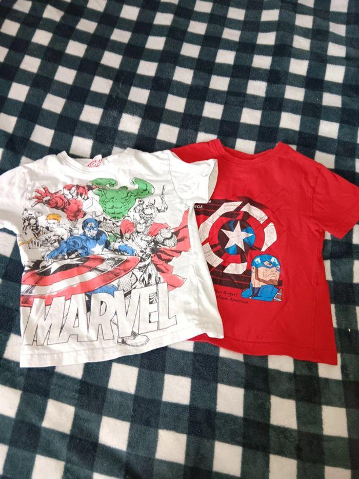 2 tee-shirts marvel - photo numéro 1