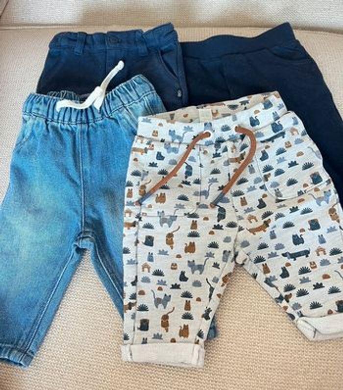 Lot de 4 pantalons 3 mois - photo numéro 1